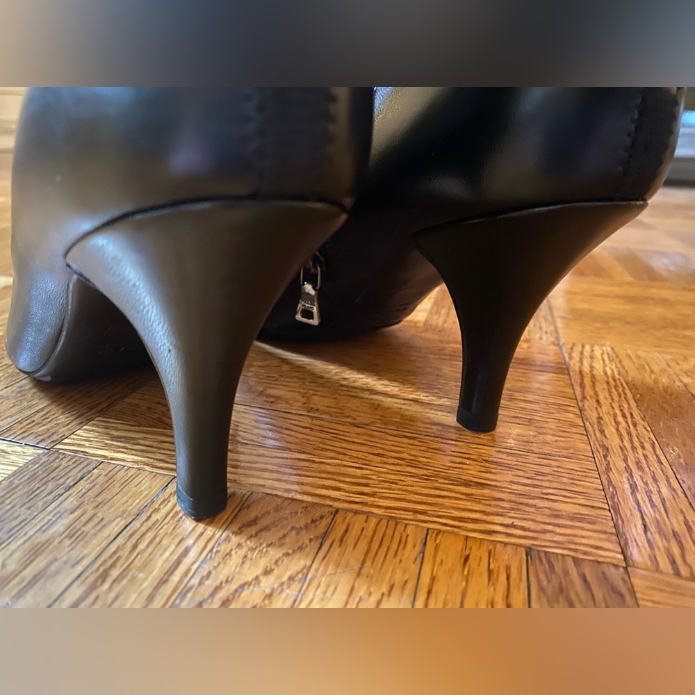 PRADA 🍁 Nappa Stretch Leather Booties | Women’s Size 37.5 Black ‘08 Collection - Picture 13 of 16